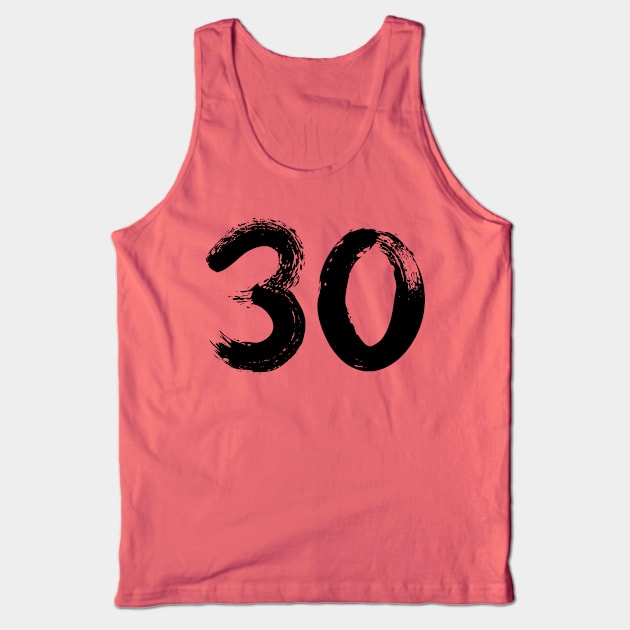 Number 30 Tank Top by Erena Samohai